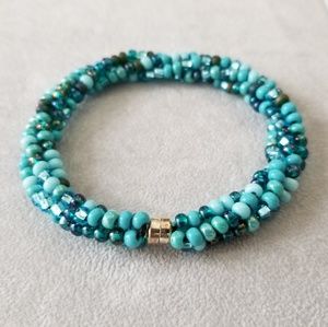 Handmade Woven Twist Beaded Bracelet